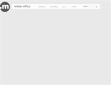 Tablet Screenshot of milderoffice.com